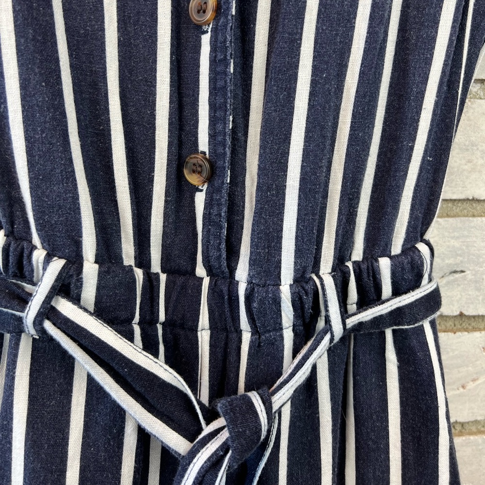 H&M | Navy and White Pinstripe Jumpsuit - Picture 6 of 9